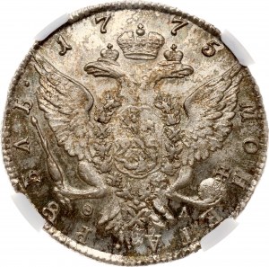 Rubel rosyjski 1775 СПБ-ФЛ NGC MS 62