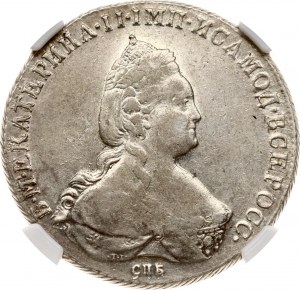 Rusko rubľ 1785 СПБ-ЯА (R) NGC AU 50