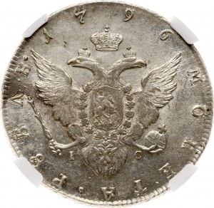 Ruský rubeľ 1796 СПБ-IC NGC AU 55