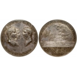 Medaila 1807 Tilsitský mier (R2) PCGS SP 63 MAX GRADE