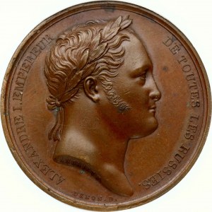 Medaglia 1814 Visita di Alessandro I a Parigi NGC MS 62 BN