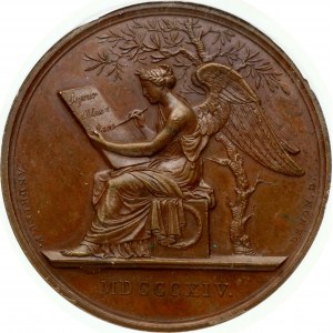 Medal 1814 Wizyta Aleksandra I w Paryżu NGC MS 62 BN