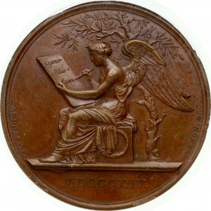 Medal 1814 Wizyta Aleksandra I w Paryżu NGC MS 62 BN