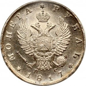 Rublo russo 1817 СПБ-ПС NGC MS 64