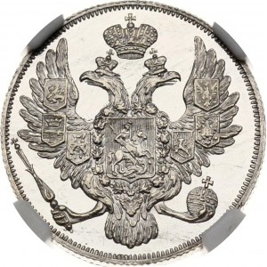 Rusko 3 ruble 1828 СПБ (R1) NGC MS 63 PL