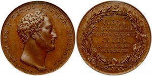 Medal 1828 Zdobycie Warny NGC MS 64 BN