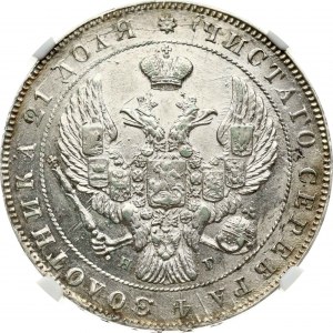 Rubel rosyjski 1840 СПБ-НГ NGC MS 63