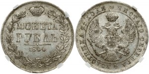 Poľský rubeľ 1844 MW (R) NGC MS 62