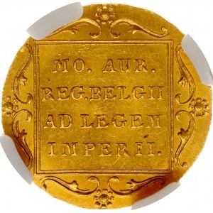 Russland Nachahmung eines niederländischen Dukaten 1849 NGC MS 63