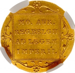 Rusko Imitácia holandského dukátu 1849 NGC MS 63