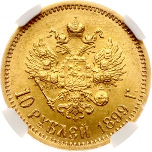 Rusko 10 rublů 1899 ЭБ NGC MS 63