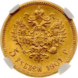 Russland 5 Rubel 1901 ФЗ NGC MS 66