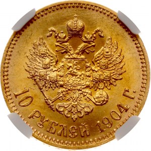 Russland 10 Rubel 1904 АР NGC MS 64