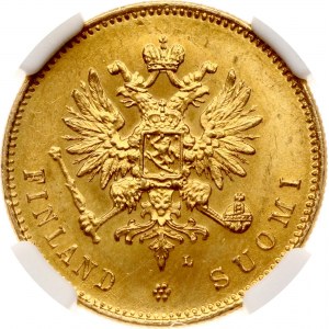 Rusko pre Fínsko 20 Markkaa 1910 L NGC MS 66