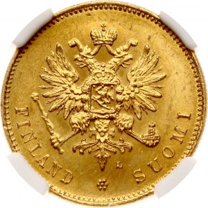 Rusko pro Finsko 20 Markkaa 1910 L NGC MS 66