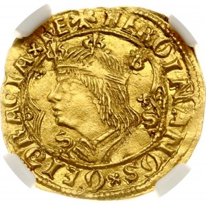 Valencia Ducat ND (1504-1516) NGC MS 62 TOP POP RARE