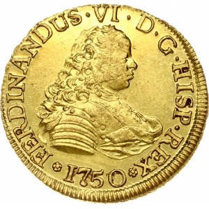 Spain For Chile 4 Escudos 1750/3 So J