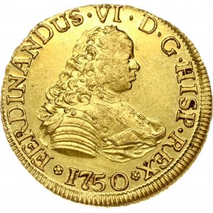 Španielsko Pre Čile 4 Escudos 1750/3 So J
