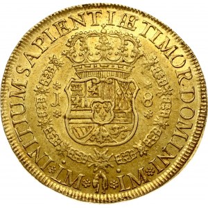 Spain For Peru 8 Escudos 1751 LMJ