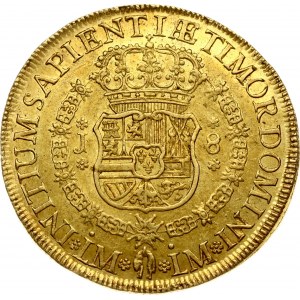 Hiszpania Za Peru 8 Escudos 1751 LMJ