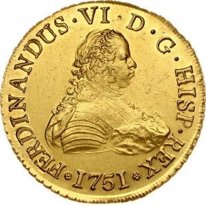 Španielsko pre Čile 8 Escudos 1751 So J