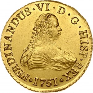 Španielsko pre Čile 8 Escudos 1751 So J