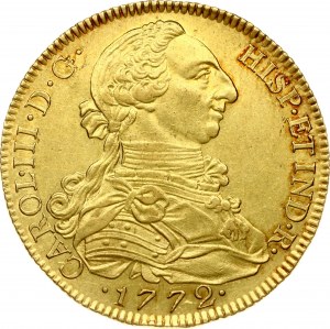 Španělsko 8 Escudos 1772 MPJ