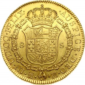 Espagne 8 Escudos 1772 MPJ