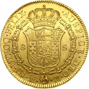 Hiszpania 8 Escudos 1772 MPJ