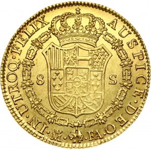 Spain 8 Escudos 1802 MFA