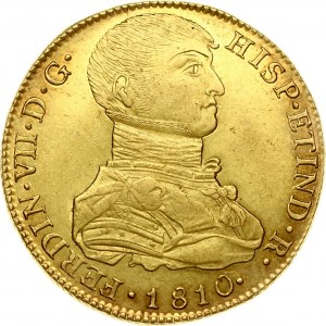 Španielsko pre Peru 8 escudos 1810 JP