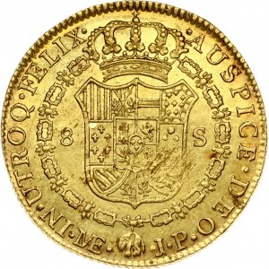 Espagne Pour Pérou 8 Escudos 1810 JP