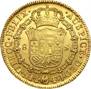 Spanien für Chile 8 Escudos 1814 So FJ