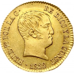 Španělsko 80 Reales 1822 BSP