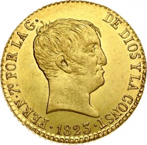 Španielsko 80 Reales 1823 SRD