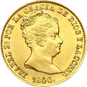 Španělsko 80 Reales 1846 BPS