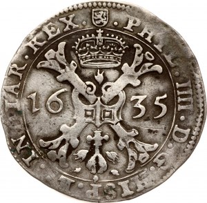 Espagne Pays-Bas Luxembourg Patagon 1635 (R2)