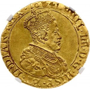 Spanish Netherlands Brabant 2 Sovereigns 1641 Antwerp (R1) NGC MS 62 TOP POP