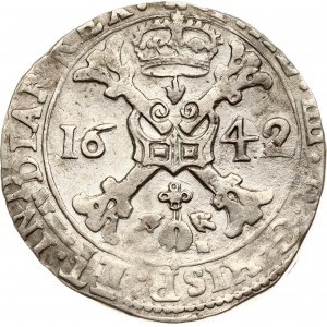 Spanische Niederlande Tournai Patagon 1642 RARE