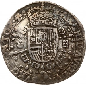Spanische Niederlande Tournai 1/2 Patagon 1648 (R3)