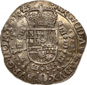Spanische Niederlande Tournai 1/2 Patagon 1665 (R3)