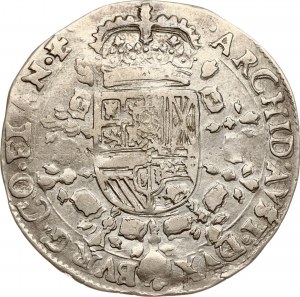Spanish Netherlands Flanders 1/2 Patagon 1672 (R1)