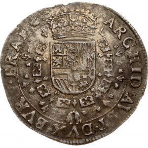 Spanish Netherlands Brabant 1/2 Patagon 1673 Brussels (R1)