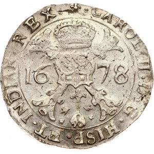 Spanish Netherlands Flanders Patagon 1678 (R1)