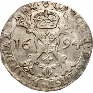 Spanische Niederlande Brabant Patagonien 1694 Antwerpen (R1)