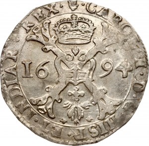 Pays-Bas espagnols Brabant Patagon 1694 Anvers (R1)