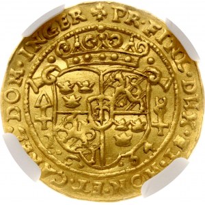 Sweden Erfurt Ducat 1634 NGC AU DETAILS
