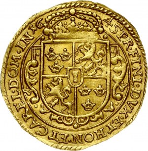 Sweden Erfurt Ducat 1645 Christina