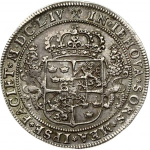 Švédsko 1 Riksdaler 1654 Stockholm