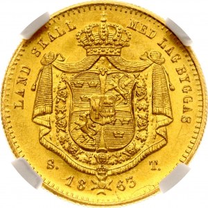 Ducato di Svezia 1863 ST NGC MS 64